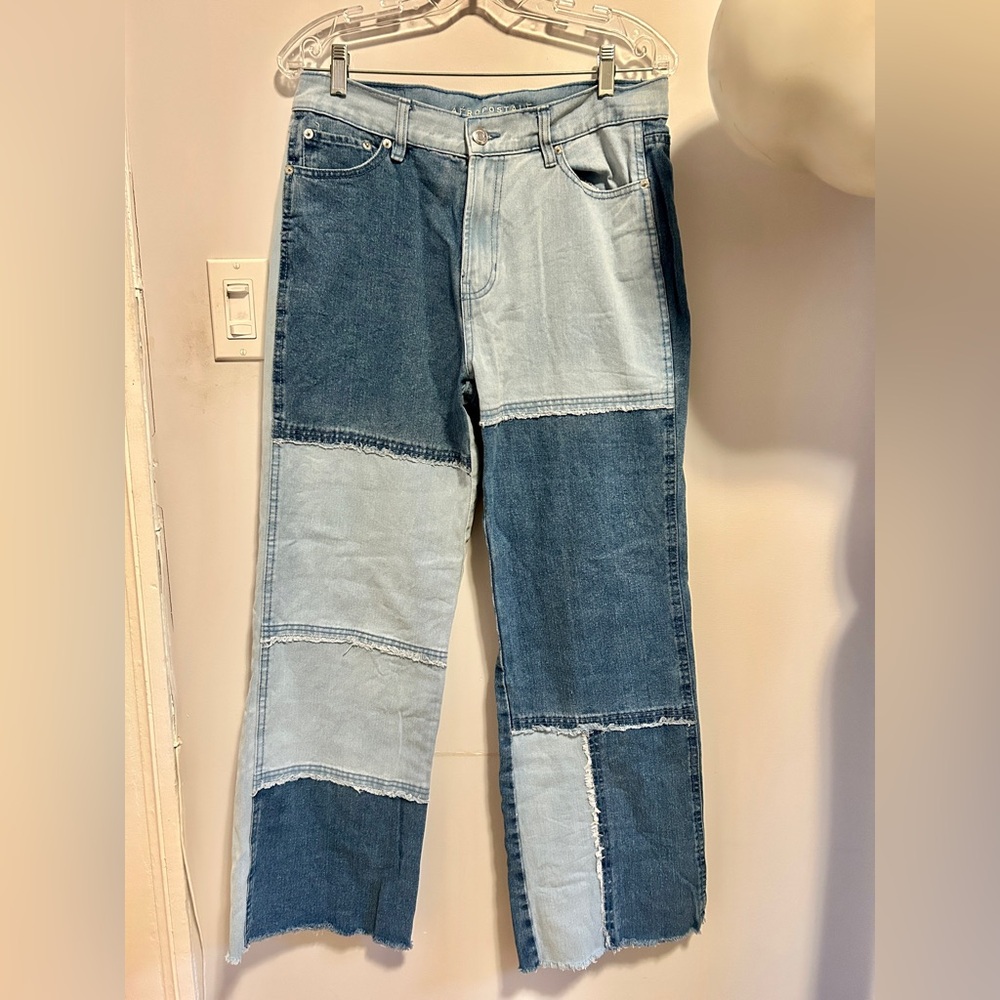 Patchwork Denim Jeans